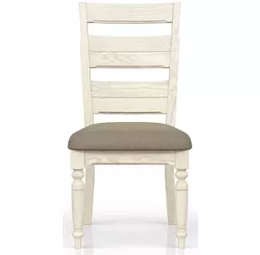 Clover Ridge Whitewash Ladder Back Side Chair Set of 2