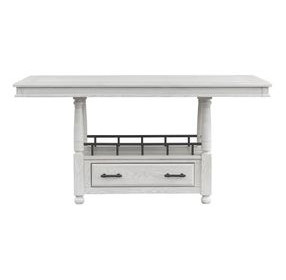 Clover Ridge Whitewash Counter Height Table