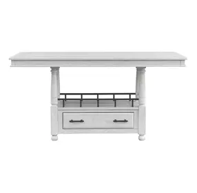 Clover Ridge Whitewash Counter Height Table