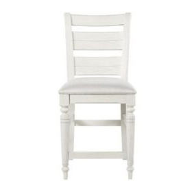 Clover Ridge Whitewash Ladder Back Counter Stool Set of 2