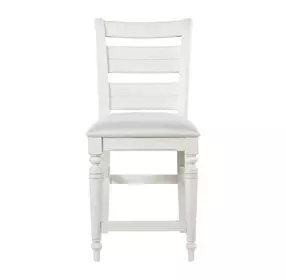 Clover Ridge Whitewash Ladder Back Counter Stool Set of 2