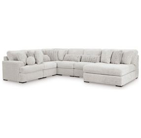 Snodoodle Arctic 6 Piece Sectional with Armless Chaise