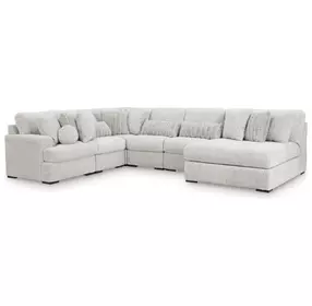 Snodoodle Arctic 6 Piece Sectional with Armless Chaise