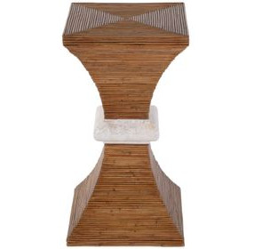 Marikit Brown 13" Square Side Table