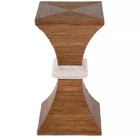 Marikit Brown 13" Square Side Table