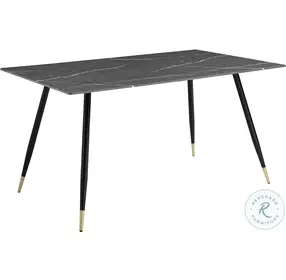 Clemente Black And Gray Dining Table