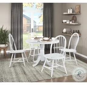 Shelby White Dining Room Set