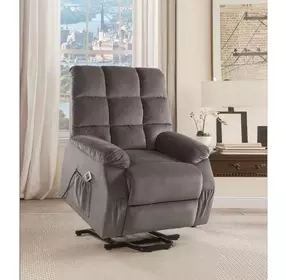 Ipompea Gray Recliner with Power Lift and Massage