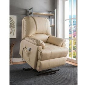 Ixora Beige Recliner with Power Lift and Massage