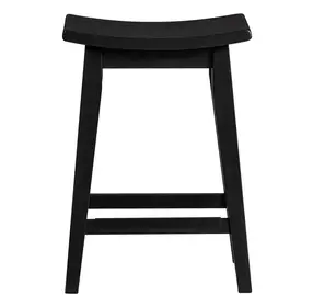 Austin Black Backless Stool Set of 2