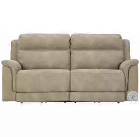 Next-Gen DuraPella Sand Performance Fabric 80" Power Reclining Sofa
