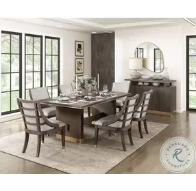 Griffin Brown Extendable Dining Room Set