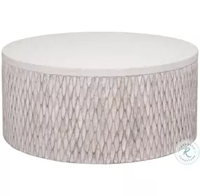 Brewer Whitewash Cocktail Table