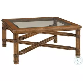 Bali Hai Aged Chestnut Brown Capri Square Cocktail Table