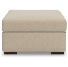 LadyMae Twill Oversized Accent Ottoman