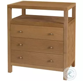 Nora Light Natural 3 Drawer Tall Nightstand