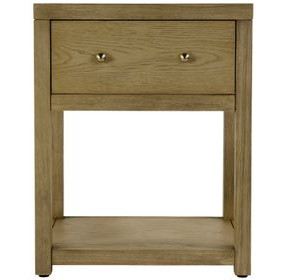 Nora Light Oak 1 Drawer Small Nightstand