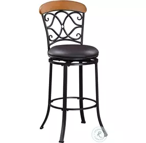 Benson Brown Swivel Pub Stool