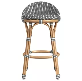 Inez Gray and White Counter Height Stool