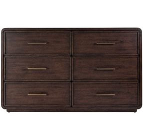 Keenan Brown Sugar Espresso 6 Drawers Dresser