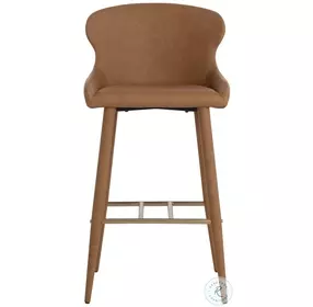 Evora Milliken Cognac Bar Stool