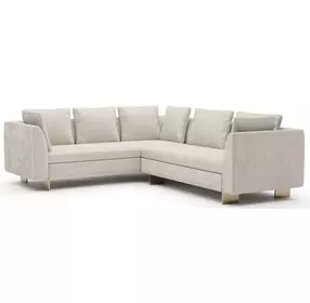 Altura Oatmeal 2 Piece Modular Small L Sectional with RAF Loveseat
