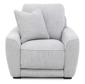 Weston Estero Smoke Dual Power Zero Wall Recliner with Power Headrest and Pillow
