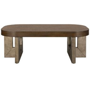 Nova Cerused Charcoal Rectangular Coffee Table