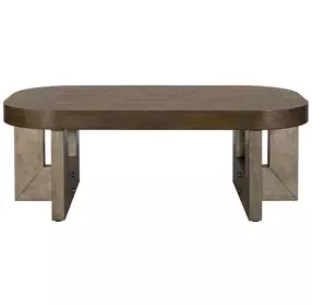 Nova Cerused Charcoal Rectangular Coffee Table