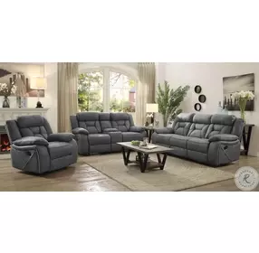 Higgins Gray Reclining Living Room Set
