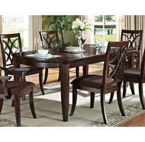 Keenan Dark Walnut 82" Extendable Rectangular Dining Table