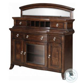 Keenan Dark Walnut Server with Hutch