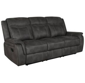 Lawrence Charcoal Reclining Sofa