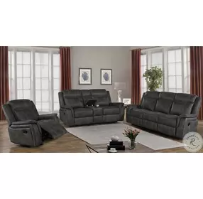 Lawrence Charcoal Reclining Living Room Set