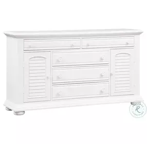Summer House Oyster White 5 Drawer Dresser