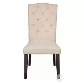 Gerardo Beige Linen Side Chair Set of 2