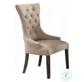 Gerardo Beige Linen Arm Chair Set of 2