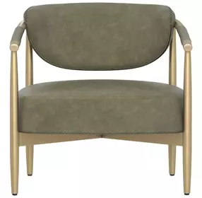 Heloise Ivanhoe Pine Upholstered Lounge Chair