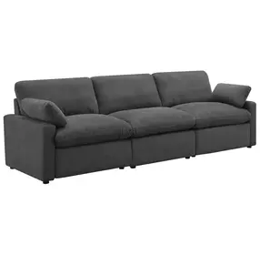 Collins Dark Gray Modular 124" Power Reclining Sofa