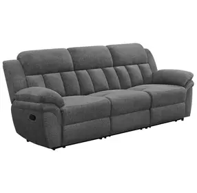 Bahrain Charcoal Reclining 99" Sofa