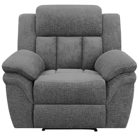 Bahrain Charcoal Performance Fabric Glider Recliner