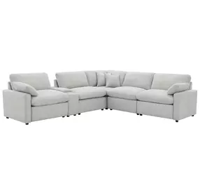 Collins Gray 6 Piece Modular Power Sectional