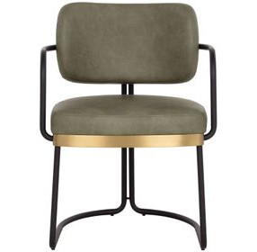 Jalvin Ivanhoe Pine Upholstered Dining Arm Chair