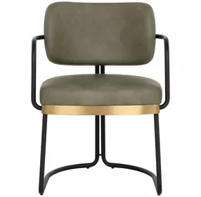 Jalvin Ivanhoe Pine Upholstered Dining Arm Chair