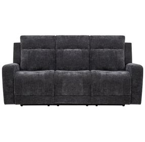 Kennett Dark Gray 81" Power Reclining Sofa with USB Charging