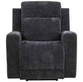 Kennett Dark Gray Power Recliner with USB Charging