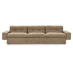 Lucca Yellow Honey 117" Sofa
