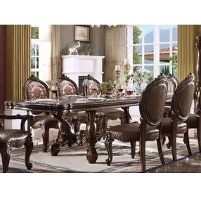 Versailles Cherry 120" Extendable Rectangular Dining Table