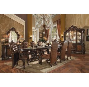 Versailles Cherry 120" Extendable Rectangular Dining Room Set
