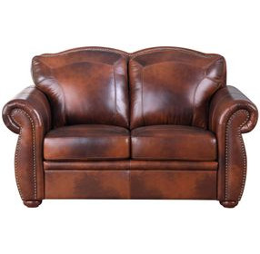 Ardentia Marco Leather 66" Loveseat with Nailhead Trim